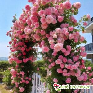 Роза Пастель Розе